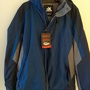Mens winter ski jacket xl with hood brand new